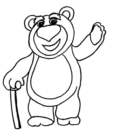 Lots O Huggin Bear  Coloring Page